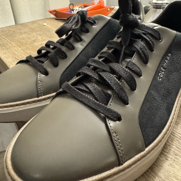 COLE HAAN GP TOPSPIN SNEAKER BLACK DRIZZLE - LEATHER SHOES - STYLE C40373 BNWT! main image 9